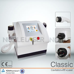 Máquina de belleza láser diodo, RF, Cavitación ultrasónica (Máquina modeladora, máquina reductora de lipocitos)